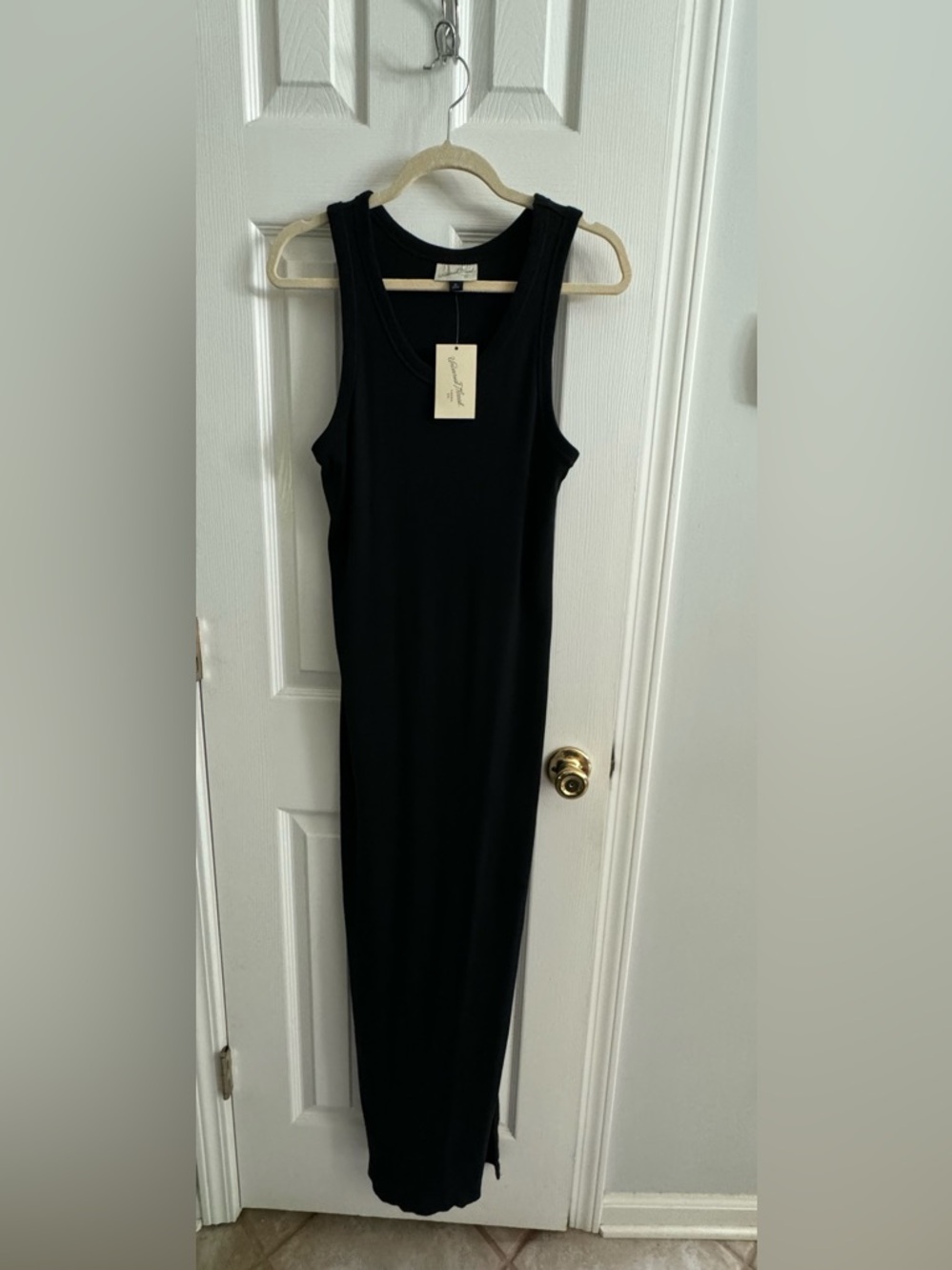 Rib-Knit Maxi Bodycon Dress - Universal Thread Black  XL NWT
